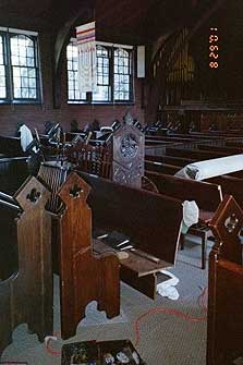 damaged pews